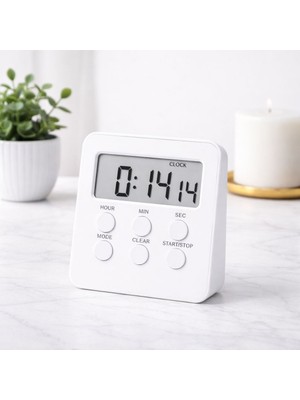 Mr Alarmlı Dijital Öğrenci Sınav Masa Kronometresi – 24 Saat Geri Sayım Timer, 2 Kademeli Alarm, LCD Ekranlı Kronometre