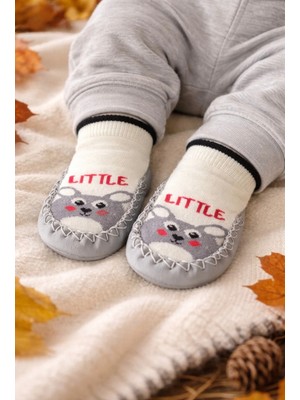 Minissa Baby Kids Çarık Çorap Kaydırmaz Tabanlı - Bebek Çocuk Patik-Deri Taban