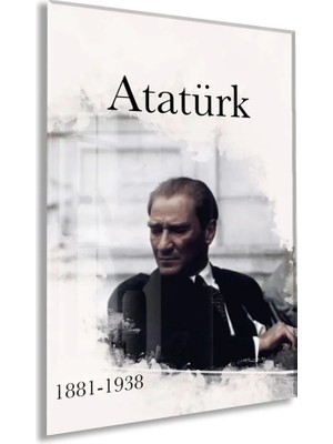 Peony Concept Mustafa Kemal Atatürk – Cam Duvar DEKORU-PEONYATA095