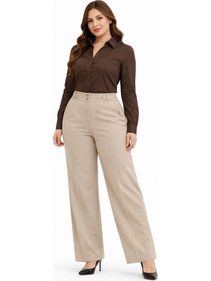 Kübra Kadın Boru Paça Kumaş Pantolon BGL-ST05386