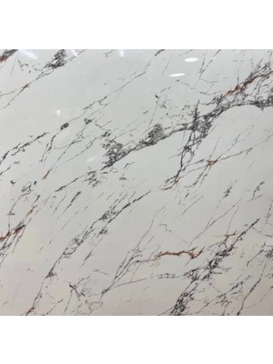 My Best Store Beyaz Mermer Desenli Yapışkanlı Kaplama Kağıdı  Büyük Boy 5 Metre