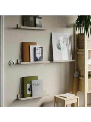 Naile Collection Ikea Mosslanda Çerçeve Rafı, Huş Görünümlü, -Duvar Rafı-Yükseklik 7cm-En:55 cm Derinlik: 12CM