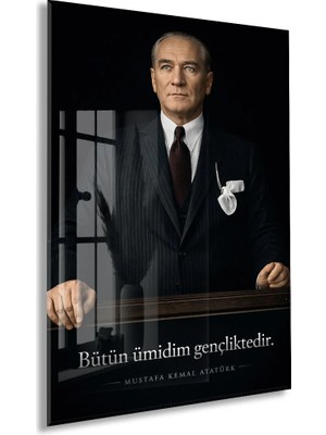 Peony Concept Mustafa Kemal Atatürk – Cam Duvar DEKORU-PEONYATA089