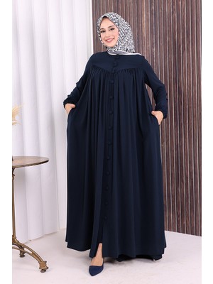 Bym Fashion Robalı Britli Ferace 6022 Lacivert