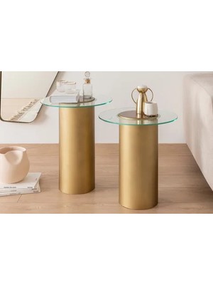 Vivense Carmen Zigon Sehpa, Pirinç Eskitme