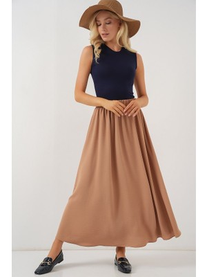 Trend Cojans Uzun Ayrobin Etek 8050 - Camel