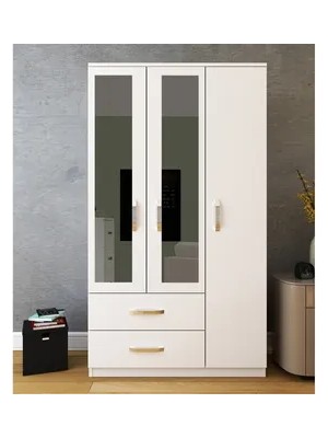 Vivense Home Aynalı Gardırop GM851, 3 Kapı 2 Çekmeceli