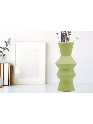 Vivense Iskandinav Barb Vazo Yeşil