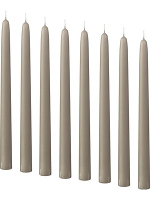 IKEA Klokhet Gri-Bej Şamdan Mumu