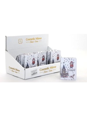 TKÇ Taşlı Istanbul Tasarımı El Aynası Ince