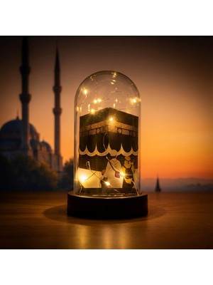 TKÇ Özel Işıklı Kabe Fanus (Çocuklu)