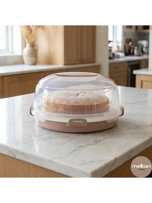 Melkan Home Hazneli Kek Fanusu & Pasta Fanusu 7 Litre + 2,5 Litre Hazneli Pudra