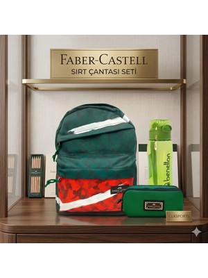 Sports Faber Castel Okul-Seyahat-Spor Sırt Çantası - Lisanslı Suluk&Matara Hediye
