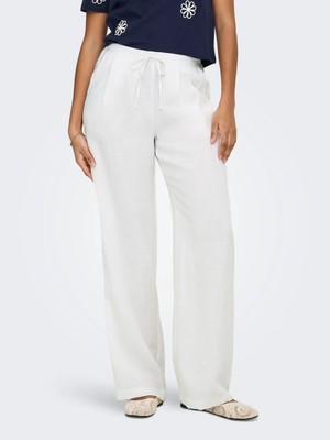 Only Karma 15370273 Onlıta Mw Lınen Look Wıde Pant Tlr