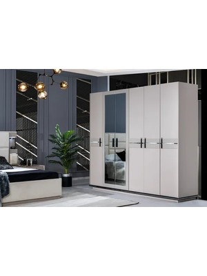 Vivense Safir Gardırop, Kumsal, 6 Kapaklı