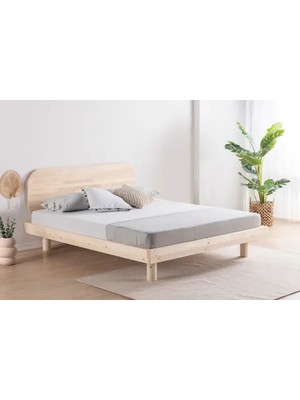 Vivense Luna Lucas Ahşap Karyola, Natural, 100X200