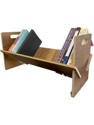 Calperia Masaüstü Mini Kitaplık - 50 cm Kitap Düzenleyici