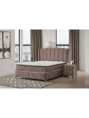 Vivense Lima Baza Başlık Yatak Seti, Kahve, 150X200