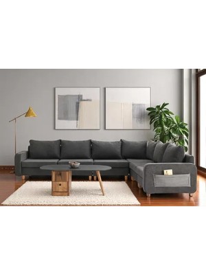 Vivense Barista Köşe Koltuk, Antrasit