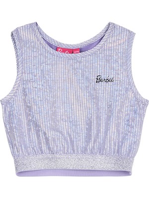 Barbie Desenli Lila Kız Çocuk Bluz BRB6SG-BLZ6003