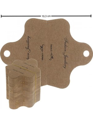 Pileli Store Kraft Kelebek Kolye Kartı