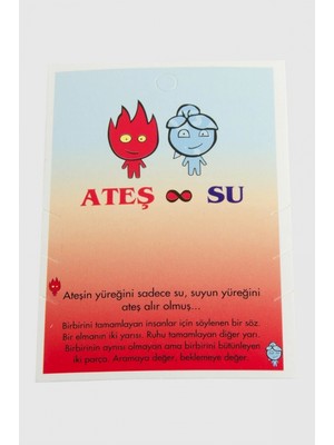 Pileli Store Ateş Su Bileklik Kartı