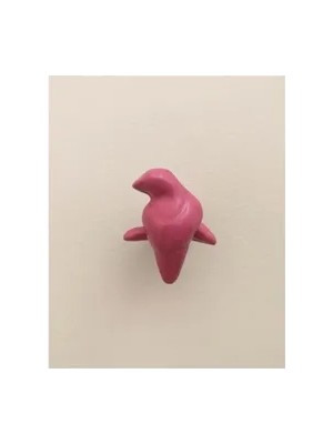 Vivense Kuş Şekil Modern Duvar Dekoru Askılık, Pembe