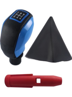 Zetoto Cıtroen C2 C3 C4 C5 Spor Vites Topuzu Renkli C4 Körük + Mavi Spor Topuz