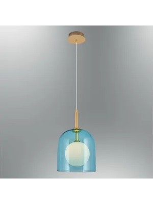 Vivense Supa Tekli Kısa Cam Sarkıt, Mavi