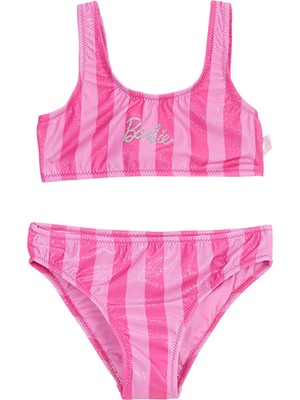 Barbie Pembe Kız Çocuk Bikini Takım BRB6SG-BKI6082