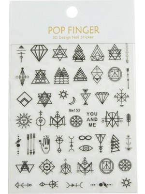 Pileli Store Geometri Tattoo Dövme Sticker