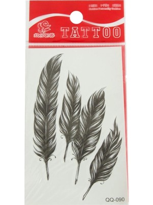 Pileli Store Yaprak Tattoo Dövme Sticker