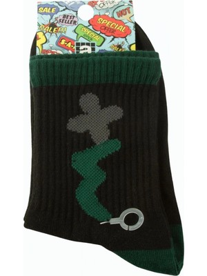 Pileli Store Çiçek Kolej Çorap 8*28