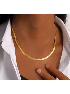 Fm 💎 Premium 316L Çelik 60 cm Gold Icon İtalyan Kolye 🔥