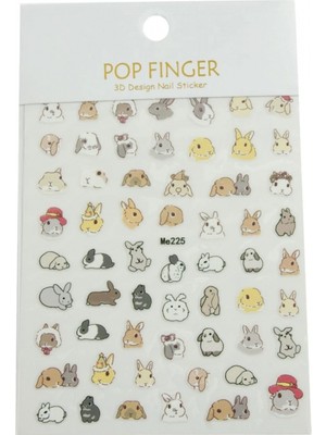 Pileli Store Tavşan Tattoo Dövme Sticker