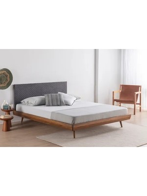 Vivense Luna Masis Ahşap Karyola, Ceviz, 150X200