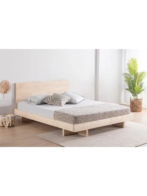 Vivense Luna Patna Ahşap Karyola, Natural, 100X200