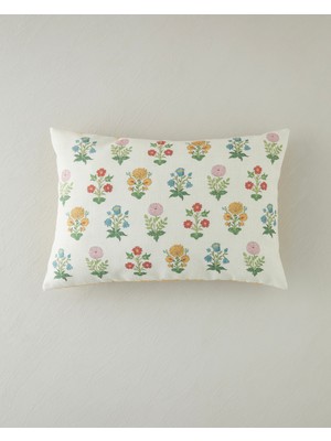 English Home Colorful Flowers Dolgulu Kırlent 35X50 cm Multicolor