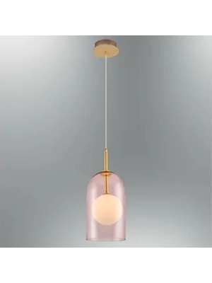 Vivense Supa Tekli Uzun Cam Sarkıt, Pembe