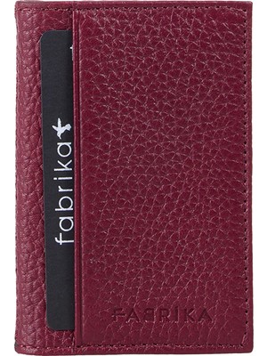 Fabrika Frk 355 Flt Deri Bordo Bordo Erkek Deri  Cüzdan