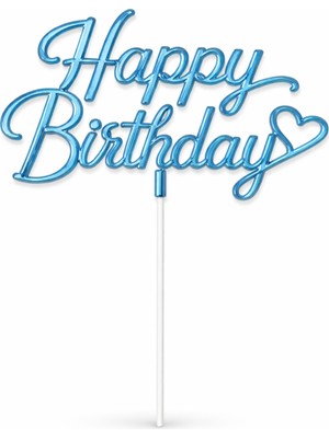 Bkmc Happy Birthday Pasta Süsü Pleksi – Iyi Ki Doğdun Pasta Üstü Yazı