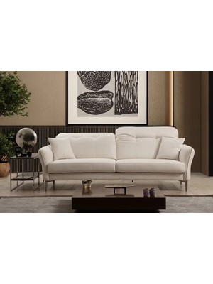 Vivense Costor Üçlü Koltuk, Beyaz