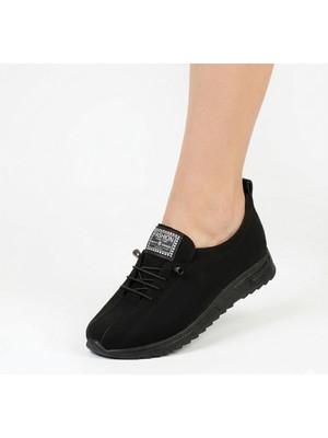 Ayakkabımood Lastik Bağcıklı Ortopedik Kadın Taban Babet Ayakkabı