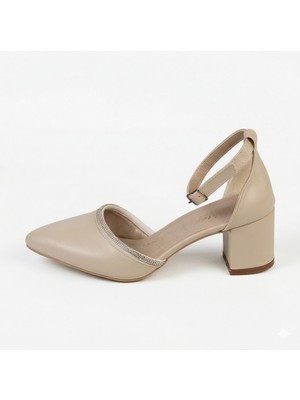 Ayakkabımood Sivri Kalıp Taşlı Karnıyarık Kadın Ayakkabı