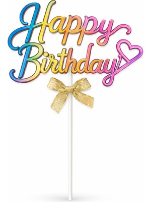Bkmc Happy Birthday Pasta Süsü Pleksi – Iyi Ki Doğdun Pasta Üstü Yazı
