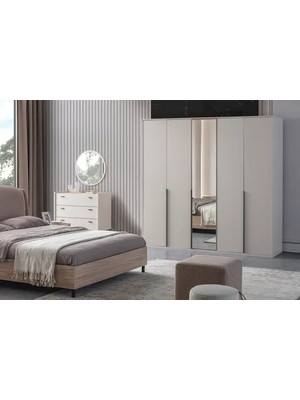 Vivense Lanis Gardırop, 5 Kapaklı