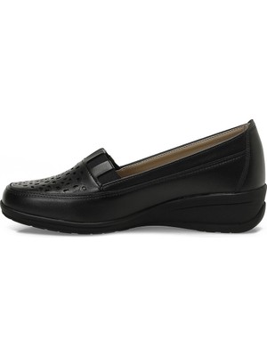 Polaris 166088.Z6FX Siyah Dolgu Taban Kadın Günlük Ayakkabı