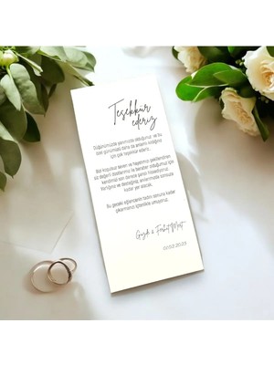 Düğün Masa Kartı 42 Adet