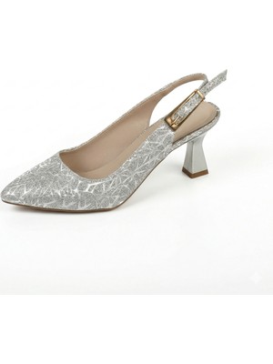 Ayakkabımood Arka Açık Ince Topuklu Kadın Abiye Ayakkabı