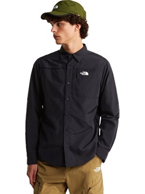 The North Face M Sequoia Long Sleeve Shirt Erkek Günlük Gömlek NF0A8FU5JK31SIYAH